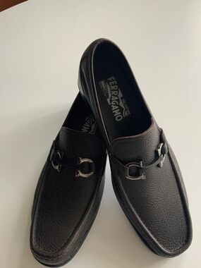 Salvatore Ferragamo Pompei Loafer Black Leather‎ Mens Size 9.5 B Salvatore Ferragamo | Shoes | Salvatore Ferragamo Pompei  main image 3